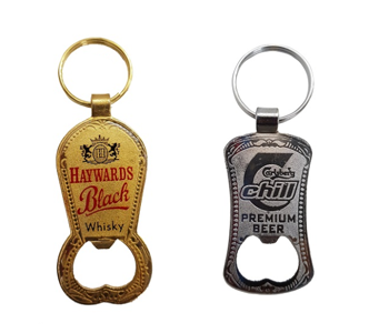 bottle opener in golden and silver image